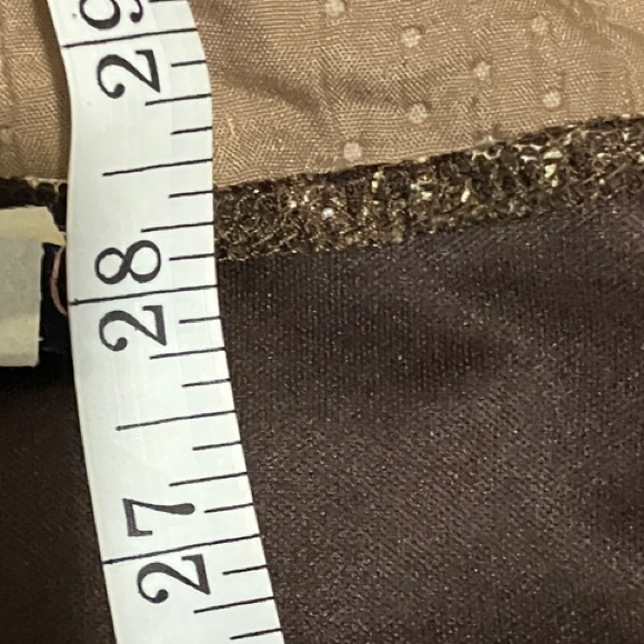 Brown Patterned Mini Dress - Picture 7 of 8